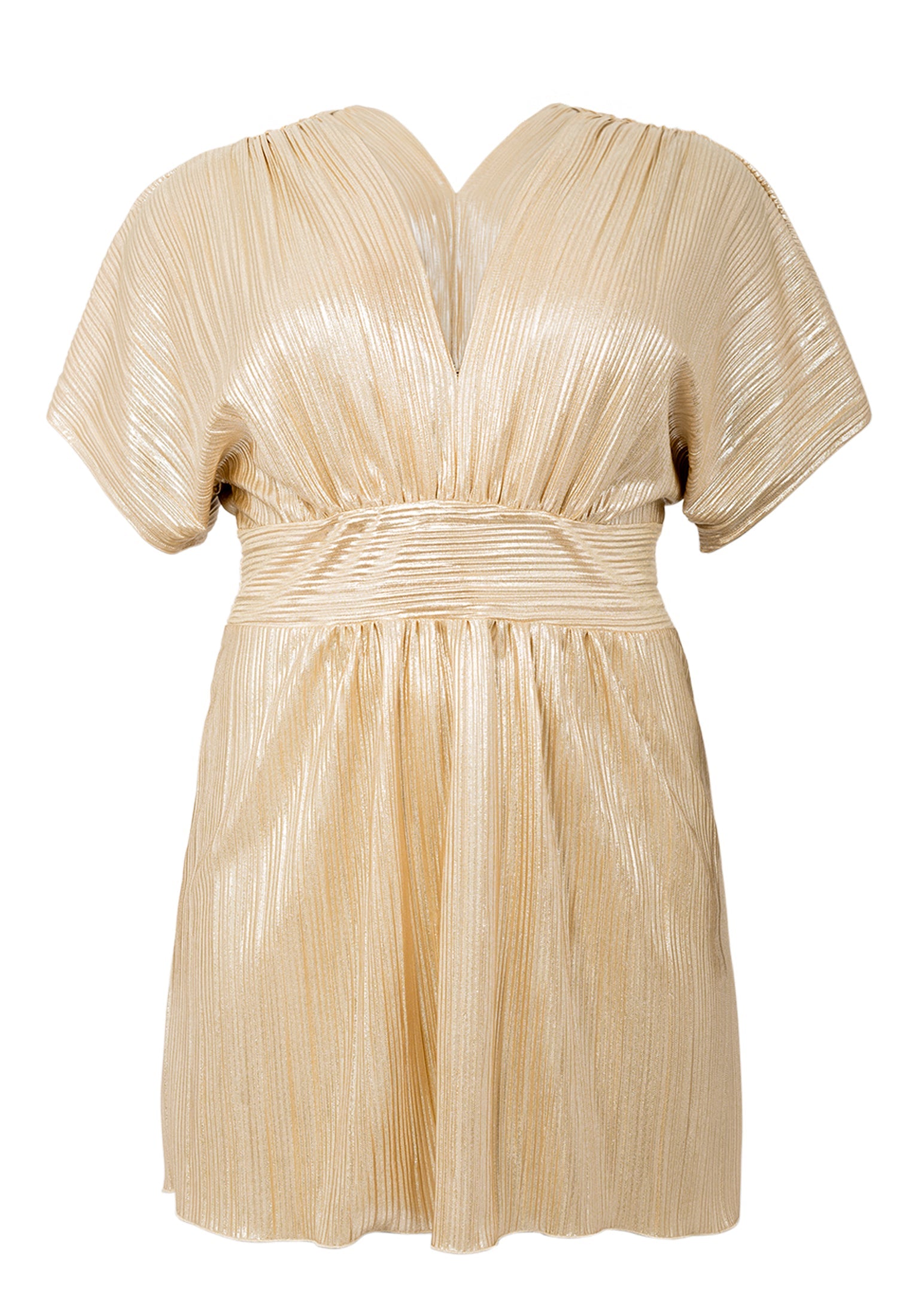 Livkurva ™ | Glittrande Guldig Tunikamed