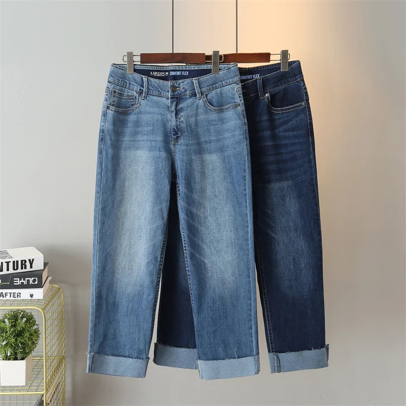 Livkurva ™ | Somriga Baggy Designjeans upp till storlek 60