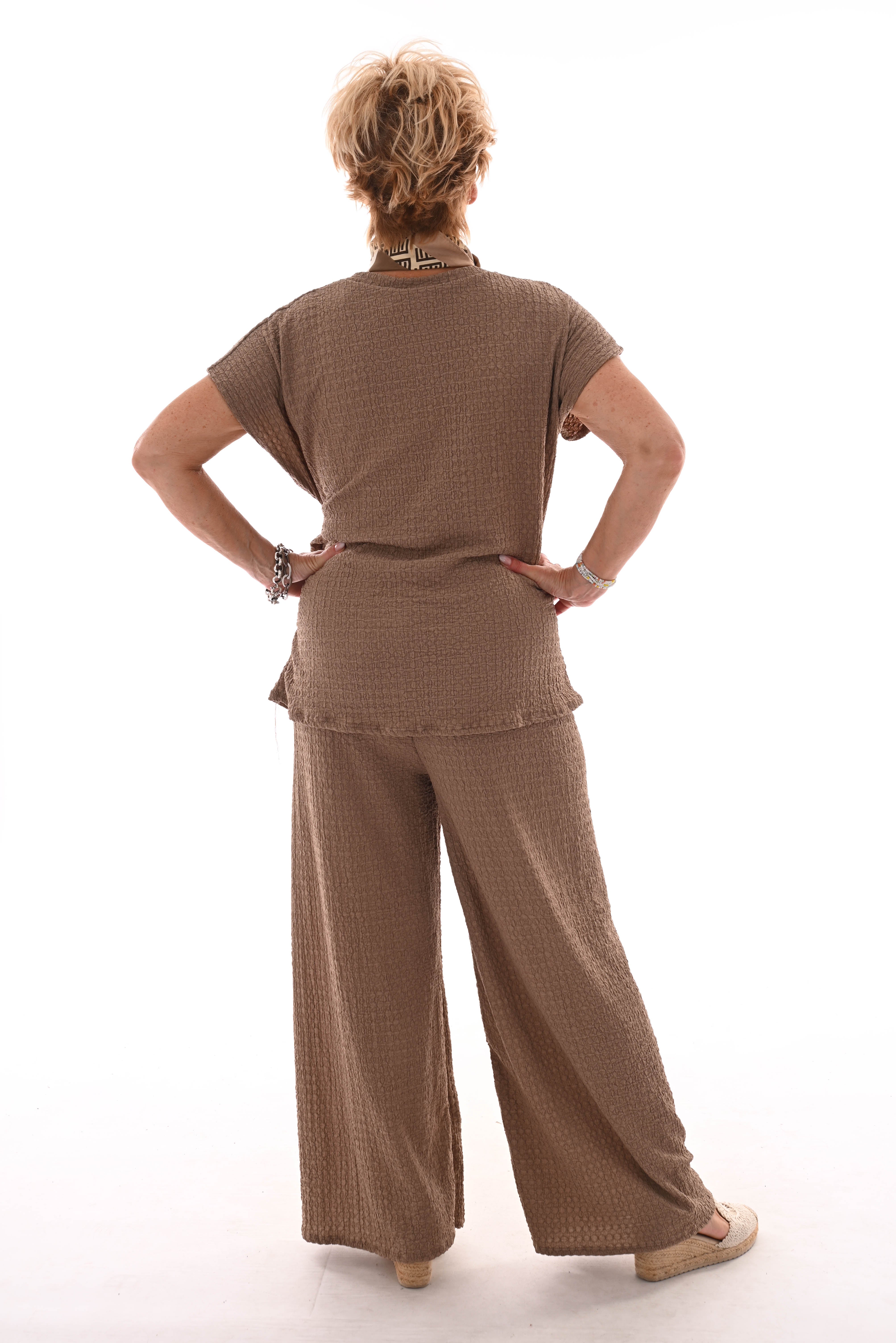 Livkurva ™ | Tvådelad Crêpe-set Beige
