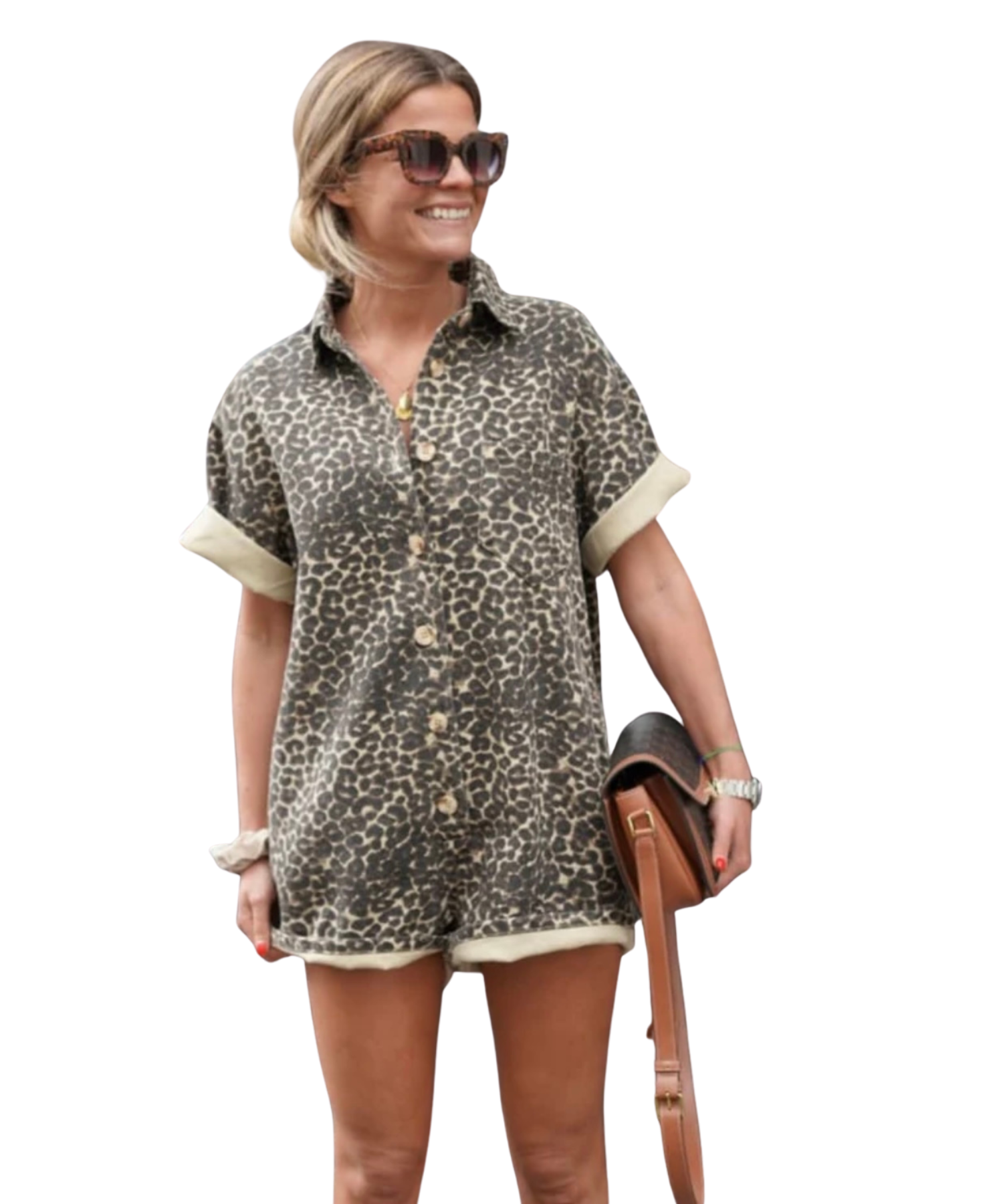 Livkurva ™ | Jumpsuit i Leopardmönster&nbsp;