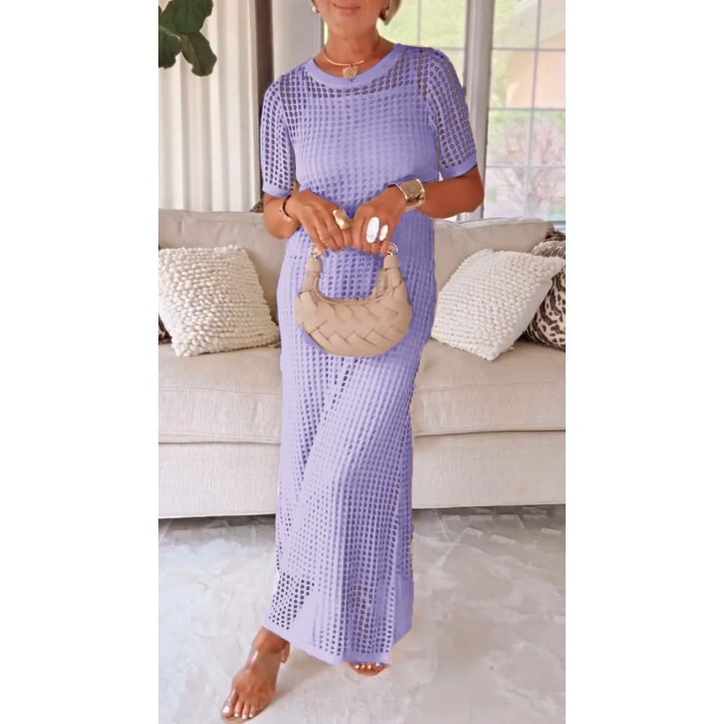 Livkurva ™ | Hollow-Out Maxi Dress Set